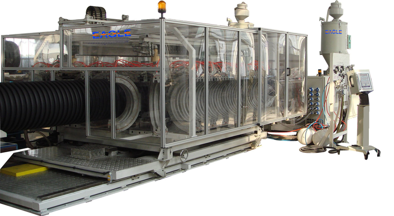 HDPE double walled corrugated pipes machine